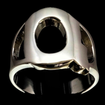 Sterling silver initial ring alphabet letter Q high polished Sterling silver 925 - £52.12 GBP