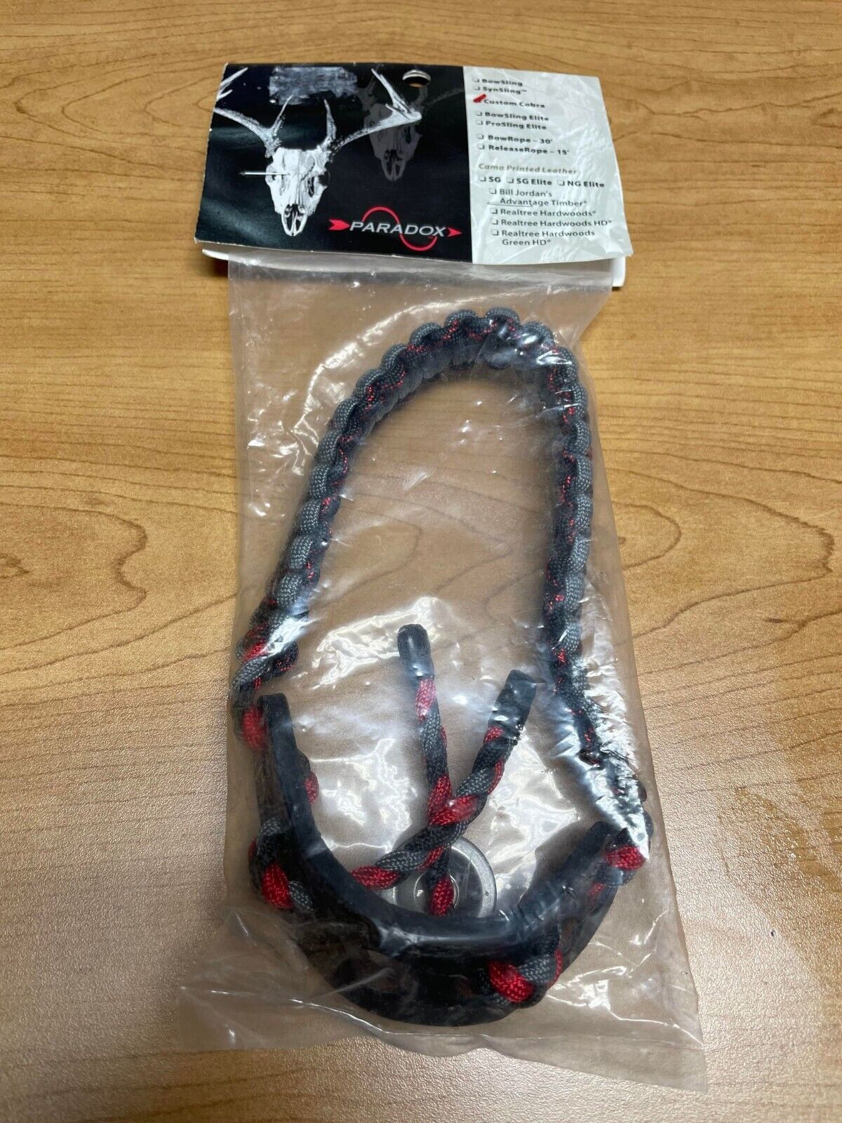Paradox Custom Cobra, Black/Red/Charcoal Grey, PBSE CC-35, NEW - $20.99