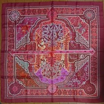 Hermes Scarf Aux Portes Du Palast 90CM Purple Pink Carre Scarf 35&quot; 0883 - £382.96 GBP