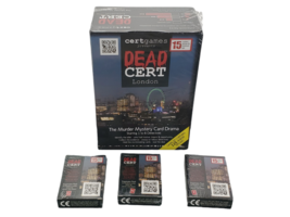 Dead Cert London Murder Mystery Card Drama Base game and Expansions - $31.16