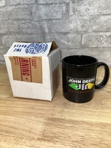 New Old Stock JOHN DEERE Motorsports Black Coffee Mug Rare, Gift Quality - £15.78 GBP