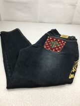 Violet Pink Straight Dark Wash Denim Jeans Woman's Plus Size 20W Hip Hop KG - $19.80