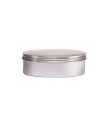 Set of Food Grade Airtight Tin Containers with Screw Top Lids - 4 Oz, Fl... - £11.14 GBP