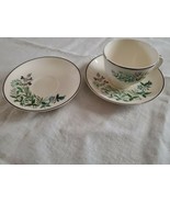 Taylor Smith Taylor Purple Yellow Blue Flowers Coffee Cup Saucers - $13.85