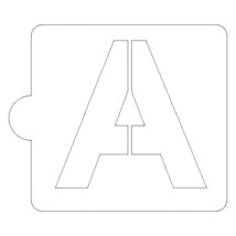 A Letter Alphabet Stencil For Cookies Or Cakes USA Made LS107A - $73.47 MXN