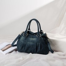 Annmouler Designer Women Tote Bag Light Blue Denim Crossbody Bag Large Capacity  - £52.79 GBP