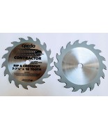 2 Credo Extra Fast Carbide Rip Crosscut 7-1/4&quot; Circular Saw Blades,18 to... - $13.85