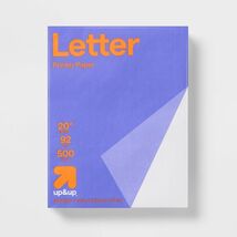 up&up Letter Printer Paper 500ct 8.5x11in 20lb 92 Brightness White - $17.71 up&up Letter Printer Paper 500ct 8.5x11in 20lb 92 Brightness White - $17.71