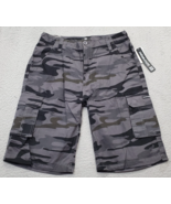 Ocean Current Skater Shorts Boys 16 Multicolor Camouflage Cotton Cargo P... - $456.57 MXN