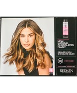 REDKEN SHADES EQ BONDER INSIDE NATURAL CHOCOLATE FAMILY COLOR GUIDE SWAT... - $323.36 MXN