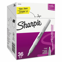 Sharpie Metallic Permanent Markers - Office Pack Fine Metallic Silver 36/PK - £58.98 GBP