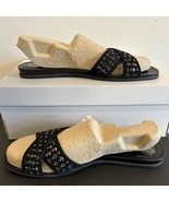 Vince Camuto Endana Studded Leather Women&#39;s Slip On Sandal Black NWOB Si... - $24.75