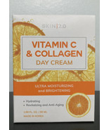 SKIN 2.0 Vitamin C &amp; Collagen Day Cream Moisturizing &amp; Brightening 1.69 ... - £11.29 GBP