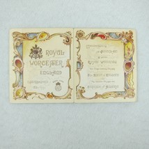 Antique Victorian Trade Card Royal Worcester 1893 Worlds Columbian Expo RARE - £80.36 GBP