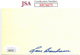 Lou Boudreau signed 3x5 Index Card- JSA #RR76679 (Indians/Red Sox) - £21.29 GBP