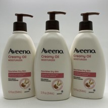 3 Pack - Aveeno Creamy Oil Moisturizer Lightly Scented Oat &amp; Almond Oil - $33.24