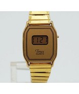 Timex Watch Digital Quartz Women’s Wrist Watch Gold Tone Stretch Band - £11.60 GBP
