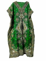 Long-Kaftan-dress-Hippy-Boho-Maxi-One-Women-india-caftan-Tunic-Dress-Night Green - £7.14 GBP