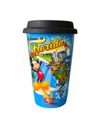 Disney Mickey Mouse Florida Ceramic Tumbler with Lid  Jerry Leigh Cup Vi... - €6,80 EUR