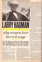 1980 Larry Hagman Dallas Actor TV Show Magazine Article Vintage Print Ad 1980s - £8.40 GBP