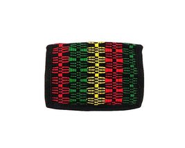 Mia Jewel Shop Rasta Woven Striped Slim Soft Trifold Wallet Coin Purse with Card - £11.10 GBP