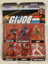 G.I. Joe Jada Nano Metalfigs 2020 Cobra Destro Storm Shadow Snake Eyes D... - £13.95 GBP