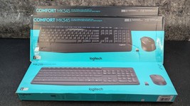 New Logitech (2) MK345 &amp; MK235 Wireless Keyboard and Optical Mouse Combo - $1,201.31 MXN