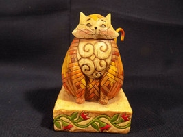 Jim Shore Heartwood Creek Elijah Cat Figurine - Excellent - £15.91 GBP