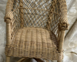 doll Wicker Chair fit 18&quot; dolls no cushion - $19.75