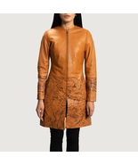 Sandy Tan Dye Real Leather Coat - $320.00