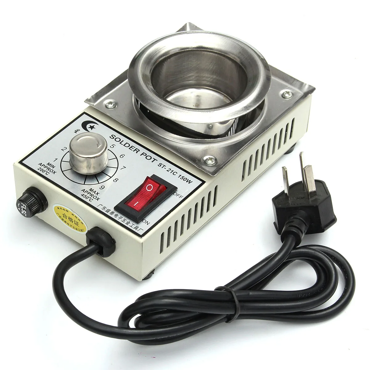 150W 220V High Quality Temperature Controlled Soldering Pot Melting Tin Pot Tin  - £48.88 GBP