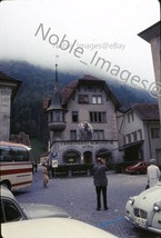 1968 Conditorei H. Muheim Tea Room Street Cars Bus Switzerland Ektachrome Slide - £2.71 GBP