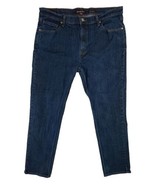 Michael Kors Mens Jeans Size 36x30 Blue Grant Classic Fit Dark Wash Actu... - £16.69 GBP