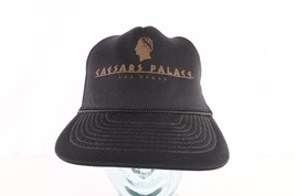 Vintage 90s Distressed Caesars Palace Las Vegas Spell Out Trucker Hat Snapback - £27.05 GBP