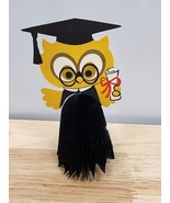 Honeycomb Crepe Paper OWL Vintage Hallmark Graduation 6 inch Table Decor... - $22.10 CAD