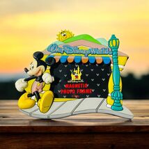 Vtg Disneyland Magnetic Picture Frame Mickey Mouse Main Street USA Magnet - $14.87