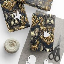 Elegant French Bull Dog-Themed Premium Eco Friendly Decorative Wrapping ... - $19.80+