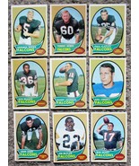 Lot of 9 ATLANTA FALCONS 1970 Topps Football Cards NOBIS, REAVES, ZOOK, ... - $24.67 CAD