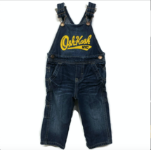 OshKosh 95 NYC DIV Overall Bib 18 to 24 Months Blue Jean Denim Vestbak C... - $13.95