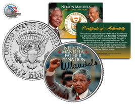 Nelson Mandela * Father of the Nation * JFK Kennedy Half Dollar US Mint ... - £6.73 GBP