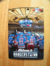 NHL NY Rangers 2014-15 Welcome to Rangerstown MSG New York Pocket Schedule - £1.56 GBP