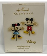 Hallmark Keepsake Christmas Ornaments Jumping for Joy Mickey &amp; Minnie Mo... - $14.84