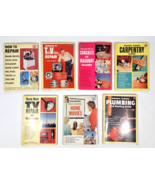 Lot Of 7 How To, TV Repair, Carpentry, Masonry, &amp; Plumbing Books - $388.41 MXN
