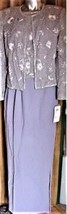 NWT Adrianna Papell Gray Beaded 3 Pc.M  Suit $204 - £103.08 GBP