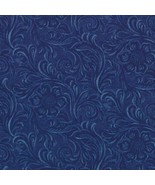 Moda TOOLED LEATHER Denim 11216 12 Fabric By The Yard By Sara Khammash - $15.90 CAD