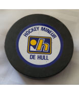 DE HULL GAME USED MINOR HOCKEY PUCK LHJMQ SPORTS MEMORABILIA CANADA MINEUR - £22.53 GBP