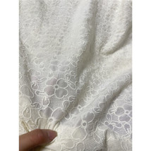 Embroidery Floral Lace Fabric DIY Costume Wedding Dress Curtain Table Clothing - £17.68 GBP