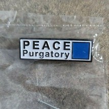 PEACE PURGATORY Blue Square More Difficult Sign Resort Ski Lapel Pin Col... - $11.99