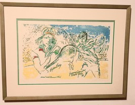 Signed Leroy Neiman, Colored Etching, Borg/Connors Us Tennis Open 1976 w/ Bonus - £1,642.57 GBP