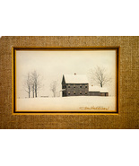 Jim Harrison Spirit of Christmas Framed 3&quot;x5&quot; Print Matted Signed 1977 - $30.00